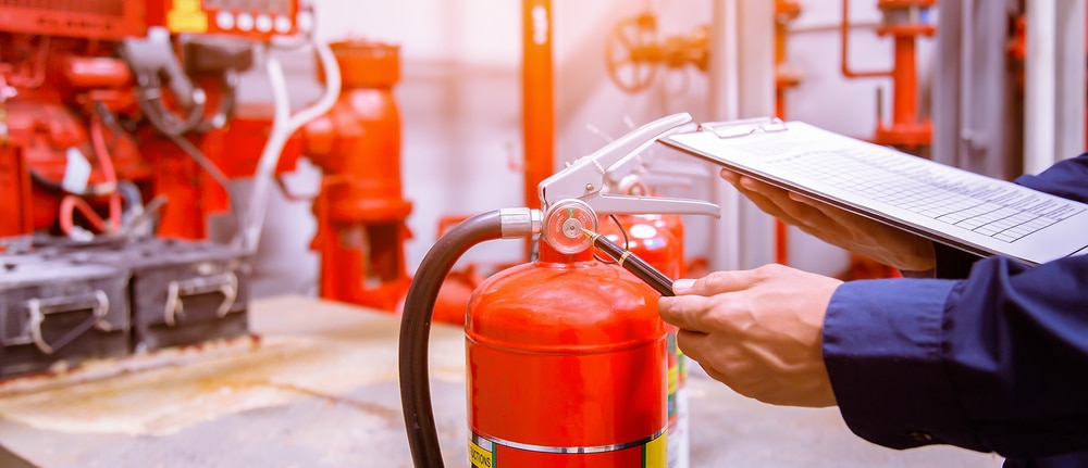 Fire extinguisher servicing